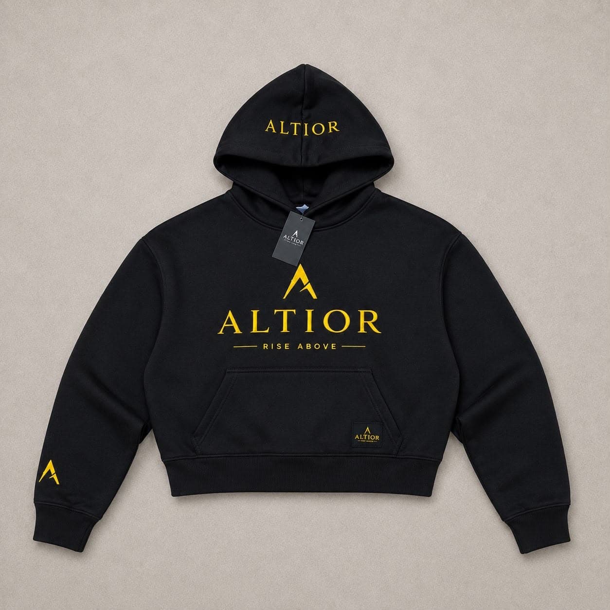 ALTIOR Ascend Tracksuit Set hoodie — ASCEND Sovereign Set (Black / Gold)