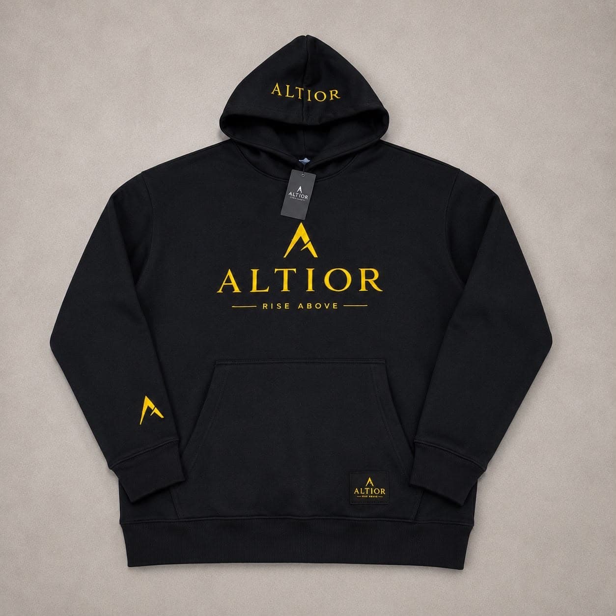ALTIOR Ascend Tracksuit Set hoodie — ASCEND Obsidian Set (Black / White)