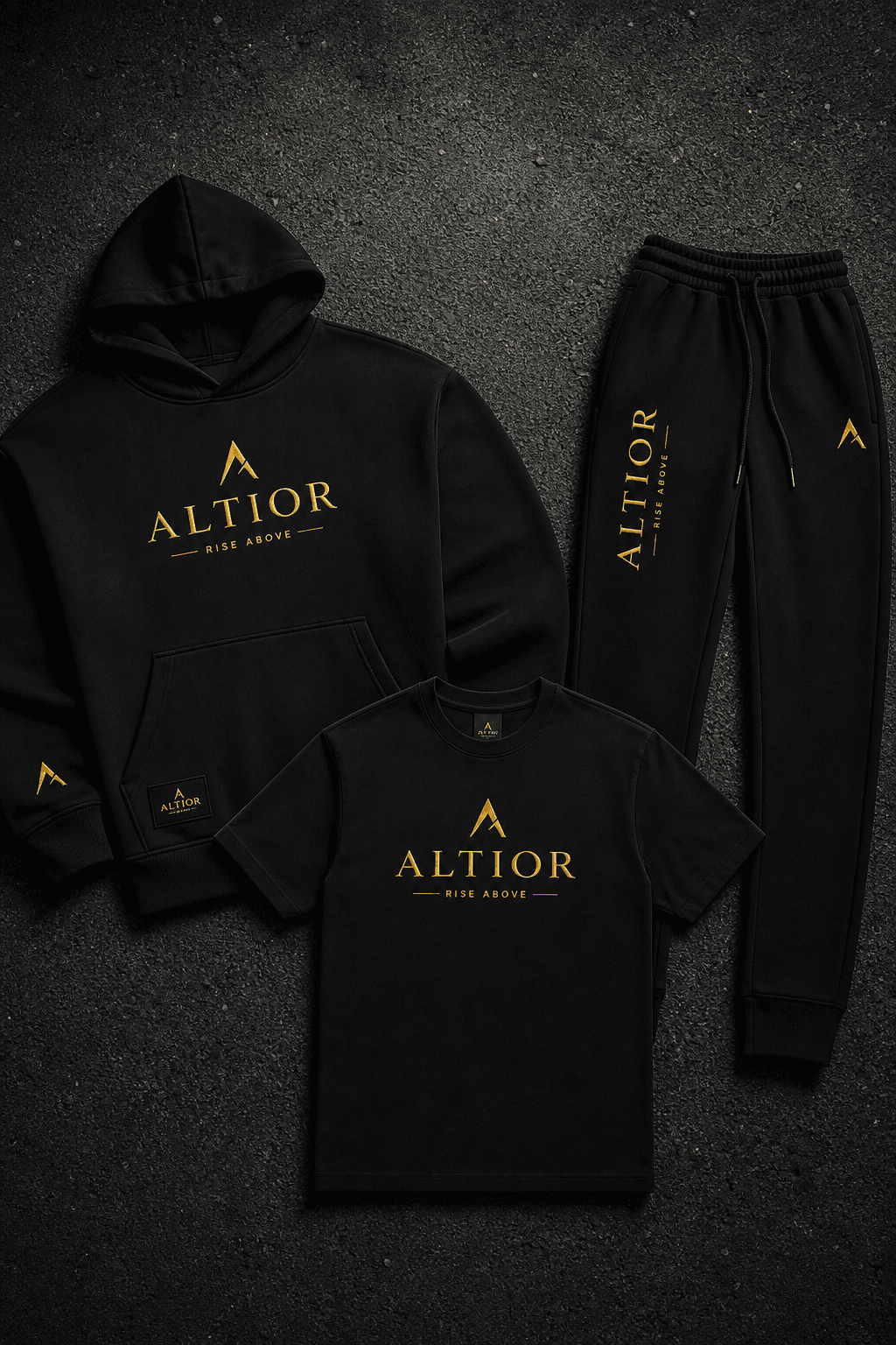 ASCEND Black / Gold set with free tee